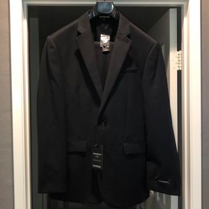 EXPRESS Black Suit Mens 40R Jacket / 32 x 30 Pants